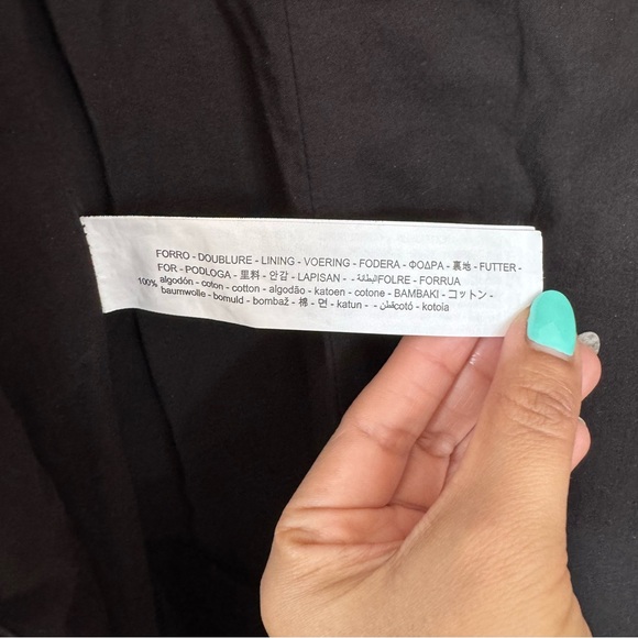 Zara Puff Sleeves Black Flare Corset Mini Dress Size M - Picture 10 of 10